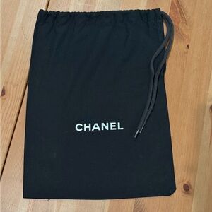 CHANEL Black Drawstring Dust Bag